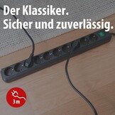 Brennenstuhl 10-voudige stekkerdoos met schakelaar - 3m - Zwart - 31% Korting