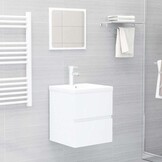 Wastafelkast Wit Bewerkt Hout 41x38,5x45 cm - 34% Korting!