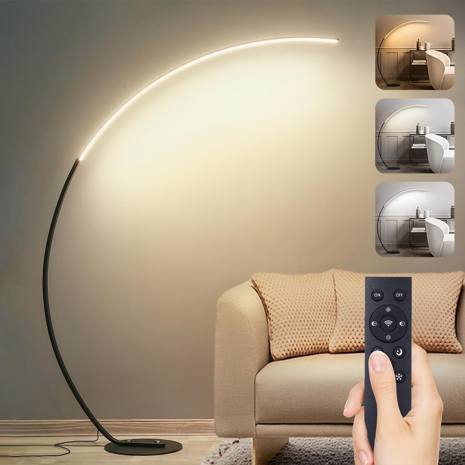 Dimbare LED Booglamp Zwart - 34% Korting!