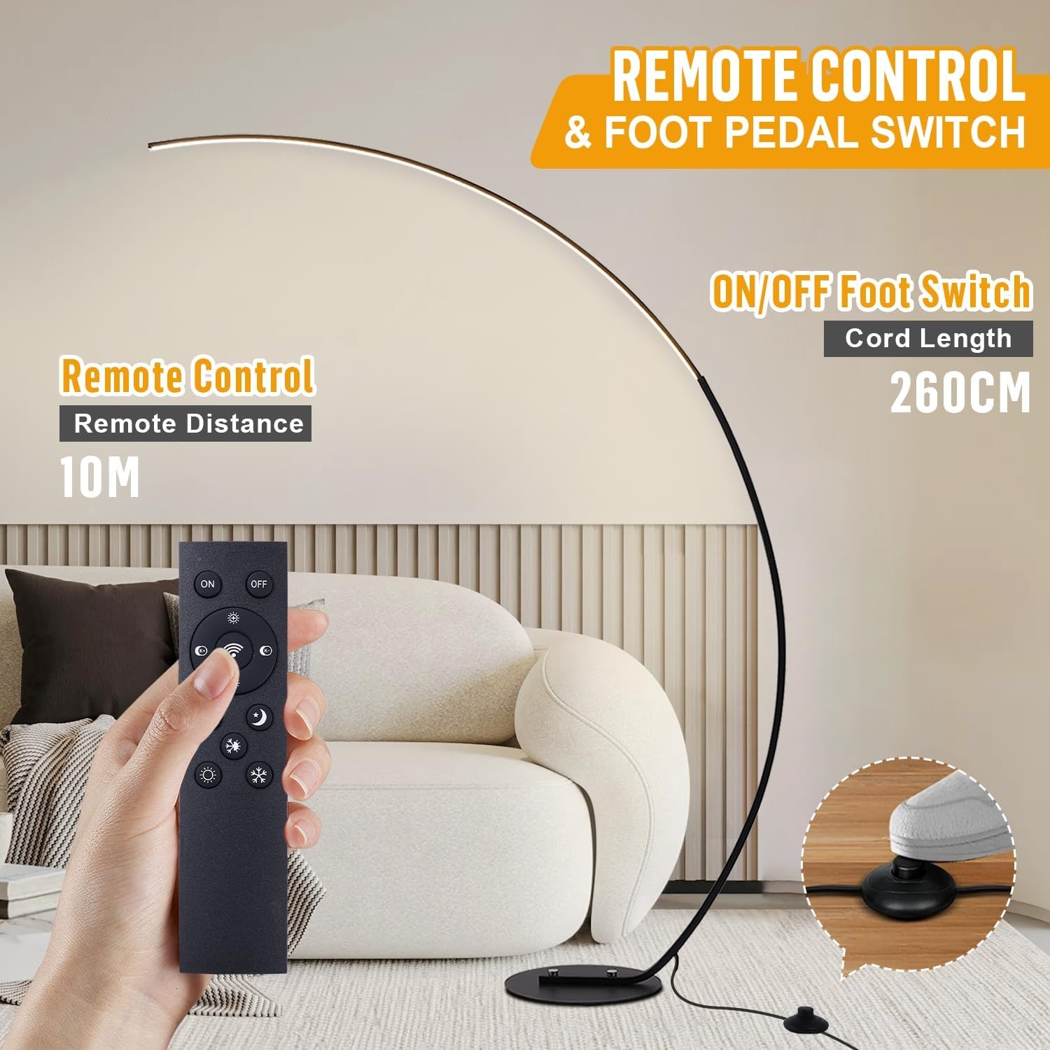 Dimbare LED Booglamp Zwart - 34% Korting!
