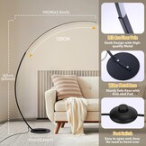 Dimbare LED Booglamp Zwart - 34% Korting!