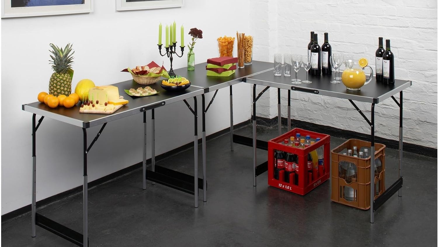 Meister 4357760 Opvouwbare Multifunctionele tafel, 3-delig