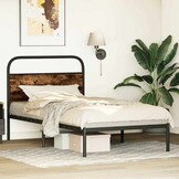 VidaXL Bedframe Gerookt Eiken Hout 100x200 cm - 33% Korting