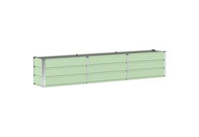 Plantenbak Staal Groen 240x40x45 cm - 33% Korting