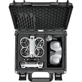 Lekufee Waterdichte Harde Draagtas voor DJI Neo 2 Motion Fly More Combo, DJI RC 2/N3, Goggles N3/3, RC Motion 3 en Accessoires (Alleen Case)