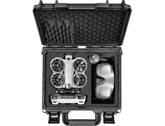 Lekufee Waterdichte Harde Draagtas voor DJI Neo 2 Motion Fly More Combo, DJI RC 2/N3, Goggles N3/3, RC Motion 3 en Accessoires (Alleen Case)