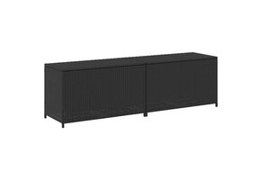 VidaXL Tuinbox Poly Rattan Zwart - 200x50x60 cm - 41% Korting