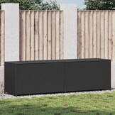 vidaXL Tuinbox 200x50x60 cm poly rattan zwart