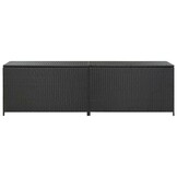 vidaXL Tuinbox 200x50x60 cm poly rattan zwart