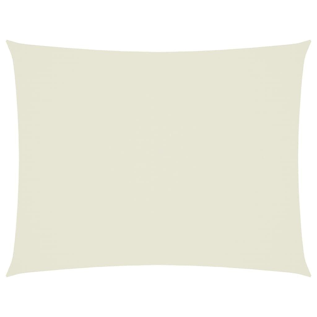 vidaXL Zonnescherm rechthoekig 6x8 m oxford stof crèmekleurig