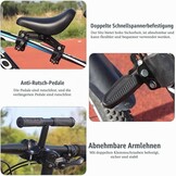 Mineup Kinderfietszitje voorop - Verstelbaar mountainbike zitje - Kleur: Stil 4 - Maat: M