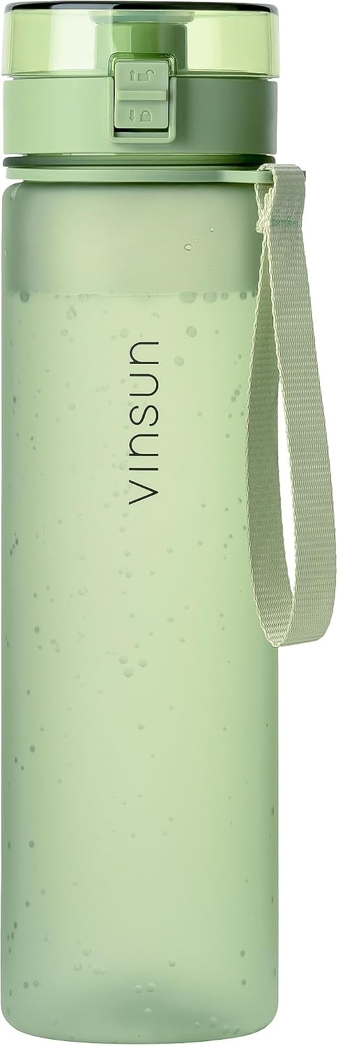 Vinsun Sportwaterfles - 1000 ml - Lichtgroen - BPA-vrij