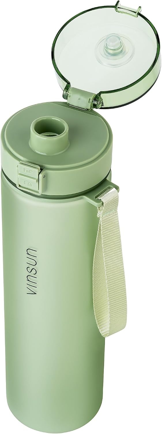 Vinsun Sportwaterfles - 1000 ml - Lichtgroen - BPA-vrij