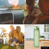 Vinsun Sportwaterfles - 1000 ml - Lichtgroen - BPA-vrij