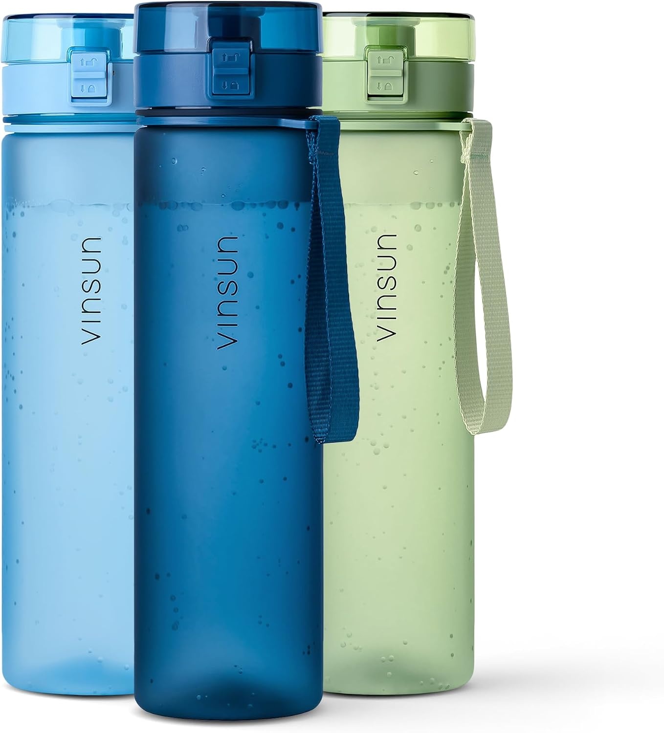 Vinsun Sportwaterfles - 1000 ml - Lichtgroen - BPA-vrij