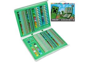 Kunstset Kinderen (4-12jr) - Minecraft Teken & Schilderset met Koffer - 43% Korting