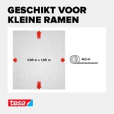 tesa INSECT STOP Klittenband Vliegenhor - 100 x 100 cm - Antraciet