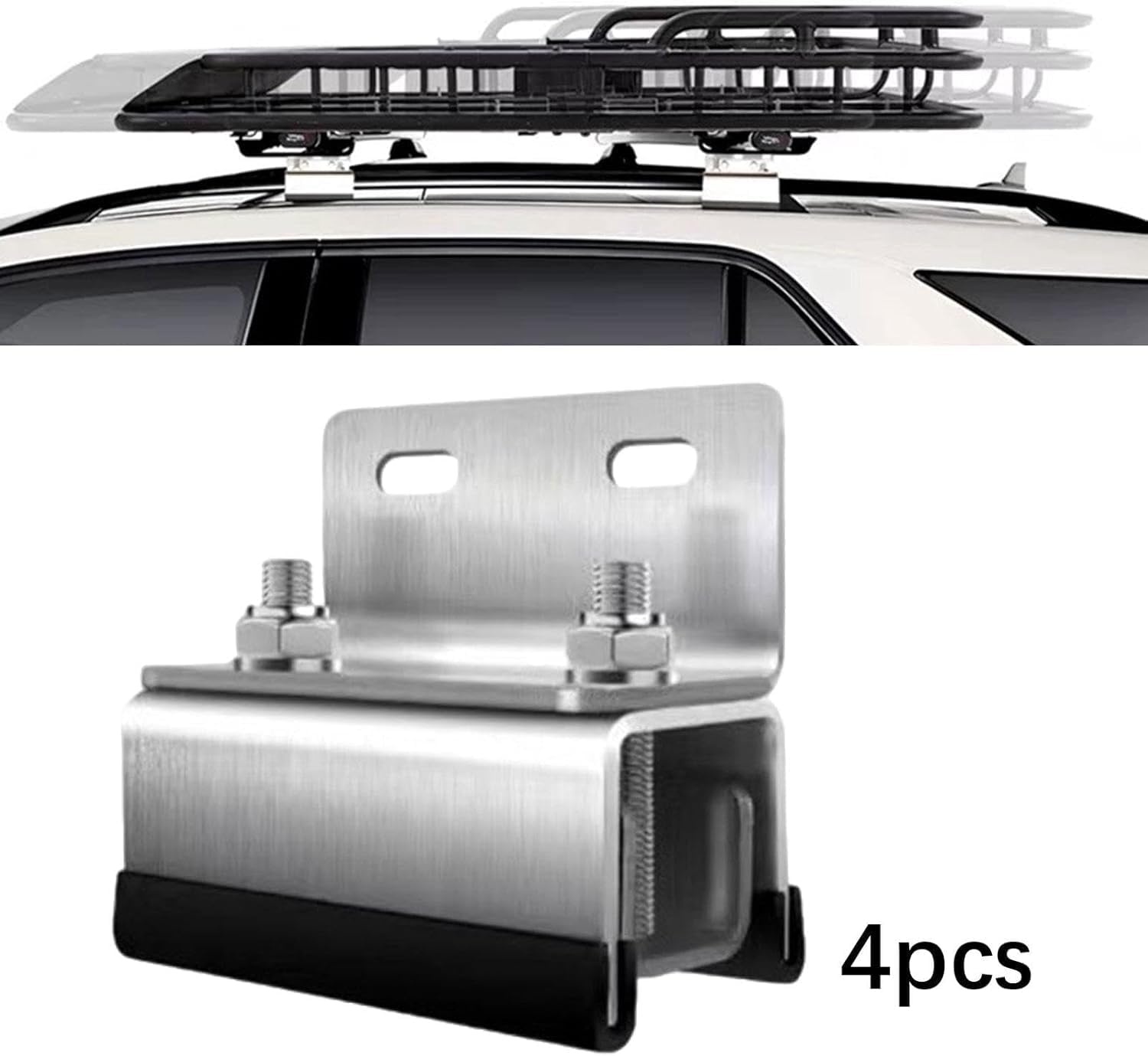 Universele RVS Dakmontageset (4-delig) voor Camper, Jacht & Bestelwagen - 32% Korting
