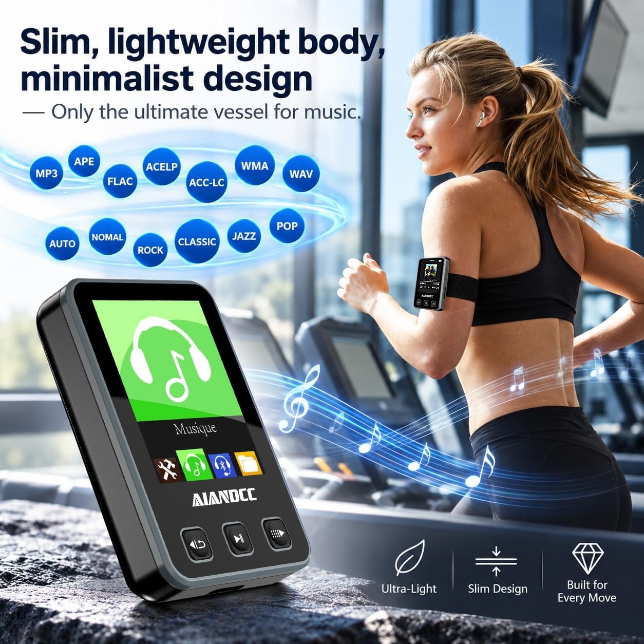 Compacte 32GB MP3-speler met Bluetooth & 32% Korting