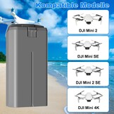 2x DJI Mini 2 / SE Drone Accu's - 2400 mAh, 7.7V - 34% Korting!