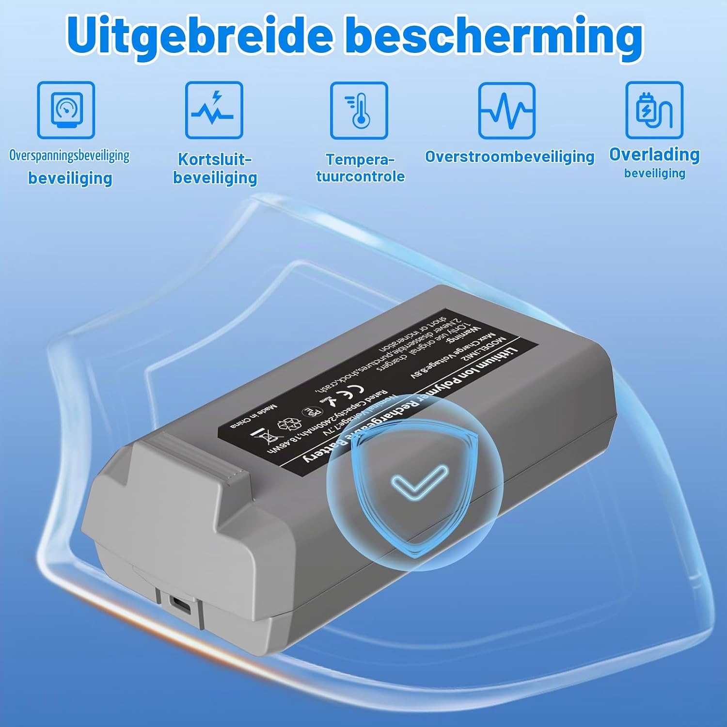 2x DJI Mini 2 / SE Drone Accu's - 2400 mAh, 7.7V - 34% Korting!