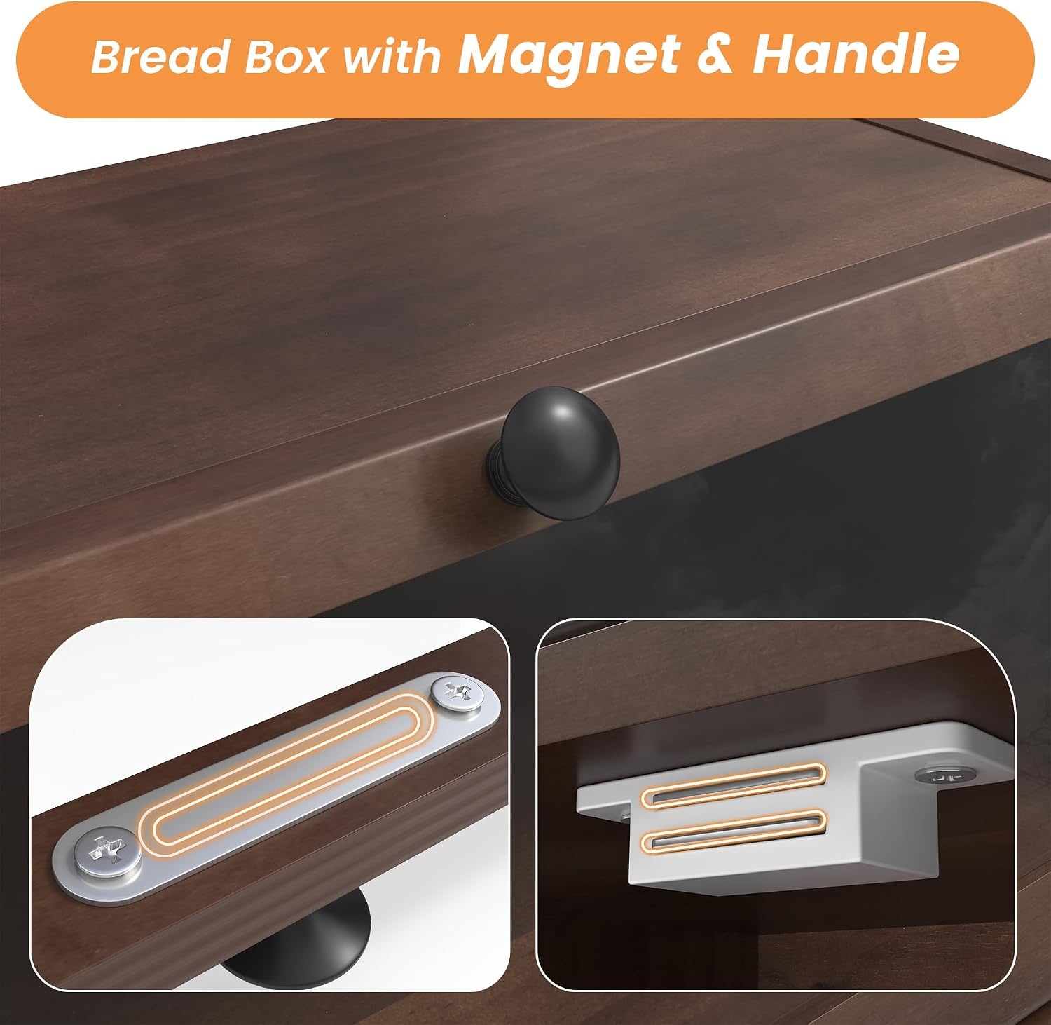 Houten Broodtrommel met Snijplank - 34% Korting