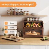 Houten Broodtrommel met Snijplank - 34% Korting