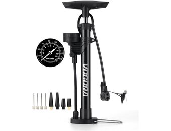 VOGORA Fietspomp met Manometer - 31% Korting
