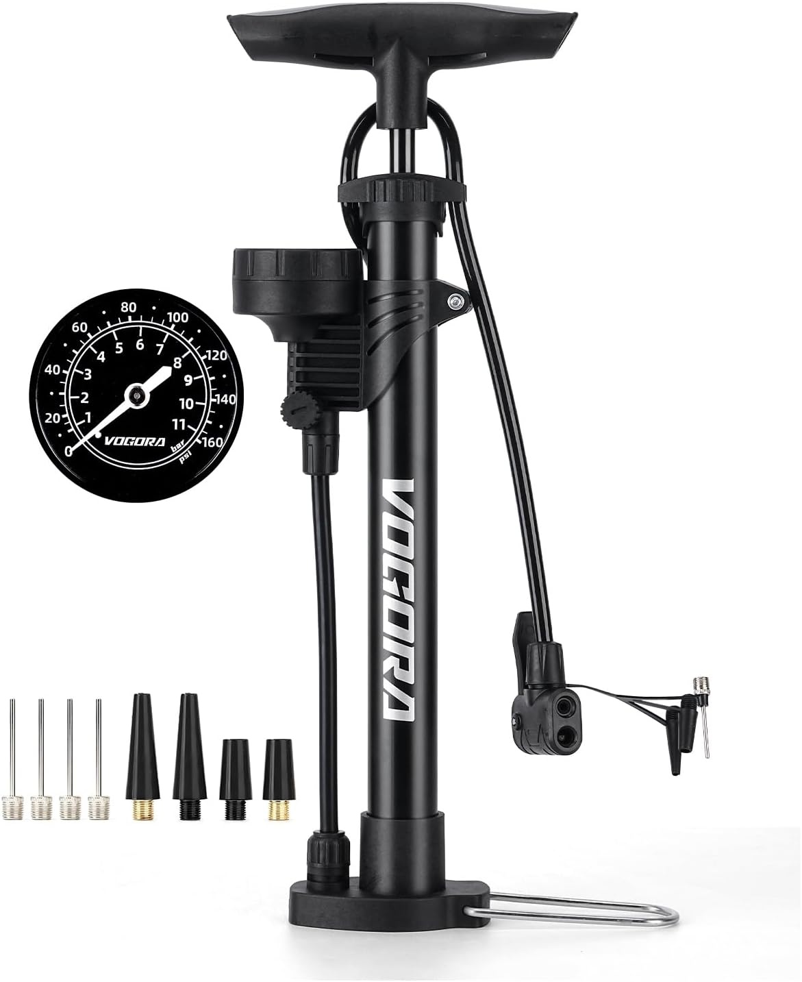 VOGORA Fietspomp met Manometer - 31% Korting