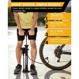 VOGORA Fietspomp met Manometer - 31% Korting