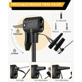 VOGORA Fietspomp met Manometer - 31% Korting