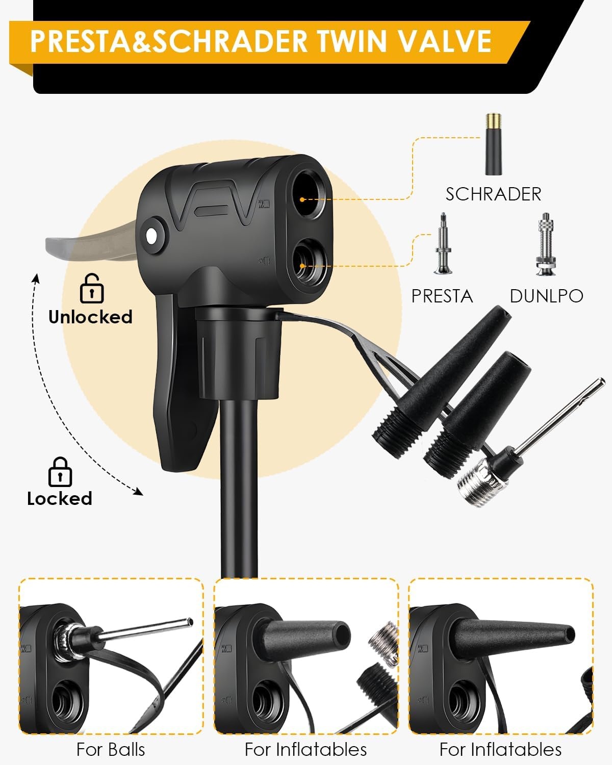 VOGORA Fietspomp met Manometer - 31% Korting
