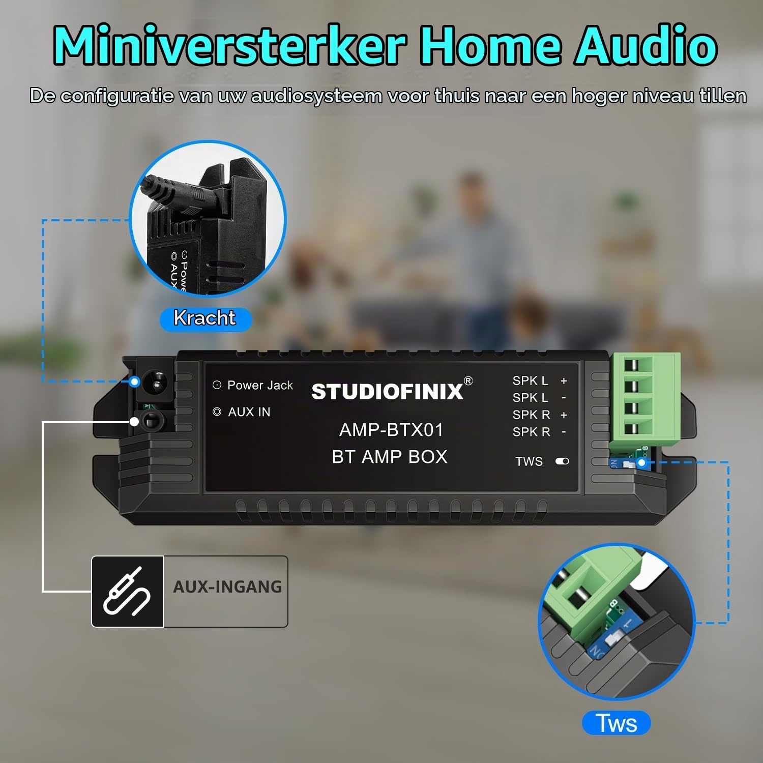 STUDIOFINIX Bluetooth Marine Luidspreker - 140W Waterdicht (Grijs) - 34% Korting!