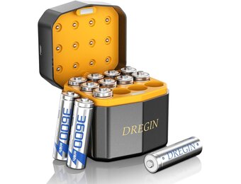 12x Oplaadbare AA Batterijen 3600mWh met Slimme Oplader - 33% Korting