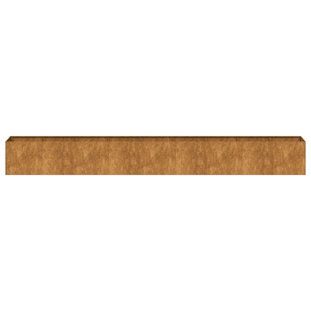 Plantenbak Staal Roestig 360x40x40 cm - 54% Korting!