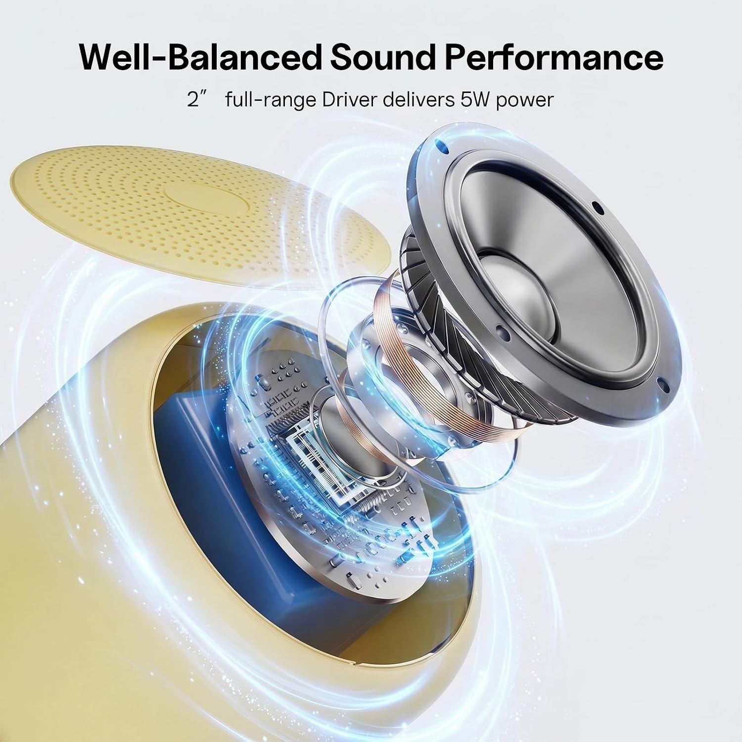 Bobtot Bluetooth Speaker Beige - 20u Afspeeltijd - IPX5 Waterdicht (31% Korting)