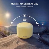 Bobtot Bluetooth Speaker Beige - 20u Afspeeltijd - IPX5 Waterdicht (31% Korting)