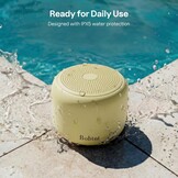 Bobtot Bluetooth Speaker Beige - 20u Afspeeltijd - IPX5 Waterdicht (31% Korting)