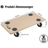 Metafranc Transportroller 200 kg - 590x290mm MDF (37% Korting)