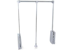 Emuca Kledinglift Verstelbaar 450-600mm Chroom - 33% Korting