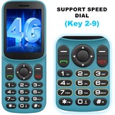 T185 4G mobiele telefoon zonder abonnement, met dual-simslot, 1,8 inch kleurendisplay, bluetooth, 1000 mAh batterij, FM-radio, led-zaklamp, compact en licht, LTE Prepaid toetsmobiele telefoon, alle