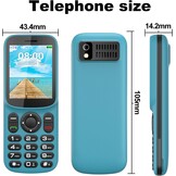 T185 4G mobiele telefoon zonder abonnement, met dual-simslot, 1,8 inch kleurendisplay, bluetooth, 1000 mAh batterij, FM-radio, led-zaklamp, compact en licht, LTE Prepaid toetsmobiele telefoon, alle