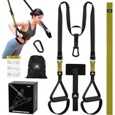 Flintronic Suspensietrainer, slingtrainingsset, suspensietrainingsset, TRX Fitness voor thuis, suspensietrainingssysteem, suspensietraining voor de sportschool thuis