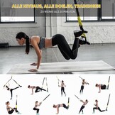 Flintronic Suspensietrainer, slingtrainingsset, suspensietrainingsset, TRX Fitness voor thuis, suspensietrainingssysteem, suspensietraining voor de sportschool thuis