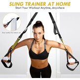 Flintronic Suspensietrainer, slingtrainingsset, suspensietrainingsset, TRX Fitness voor thuis, suspensietrainingssysteem, suspensietraining voor de sportschool thuis