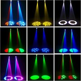 Lyre LED, 50 W, beweegbare kop met afstandsbediening, DMX 512, discoverlichting, DJ, licht, 8 gobo's, 8 kleuren, sono/auto/Master Slave/stroboscoop voor DJ, avond, feest, KTV bar, club