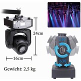Lyre LED, 50 W, beweegbare kop met afstandsbediening, DMX 512, discoverlichting, DJ, licht, 8 gobo's, 8 kleuren, sono/auto/Master Slave/stroboscoop voor DJ, avond, feest, KTV bar, club