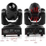 Lyre LED, 50 W, beweegbare kop met afstandsbediening, DMX 512, discoverlichting, DJ, licht, 8 gobo's, 8 kleuren, sono/auto/Master Slave/stroboscoop voor DJ, avond, feest, KTV bar, club