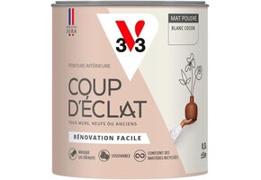 Muurverf Blanc Cocon Mat Poudré 500ml - Zonder Voorbereiding, Maskeert Oneffenheden - 31% Korting