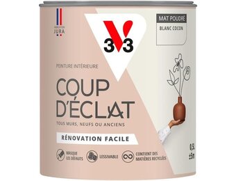 V33 Coup d'Éclat Muurverf - Blanc Cocon - Mat Poudré - 500 ml